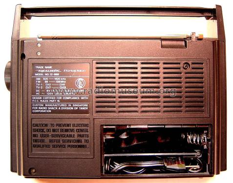 Realistic Portavision 12-669; Radio Shack Tandy, (ID = 1405843) Radio