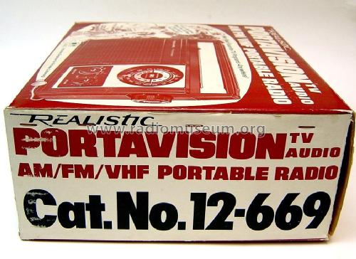 Realistic Portavision 12-669; Radio Shack Tandy, (ID = 1405845) Radio