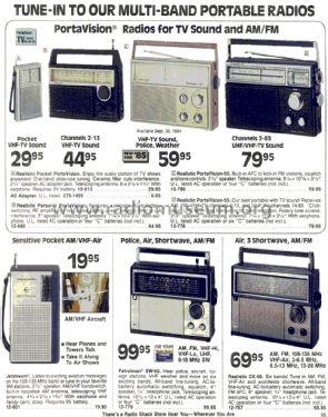 Realistic PortaVision-50 12-780; Radio Shack Tandy, (ID = 1363686) Radio