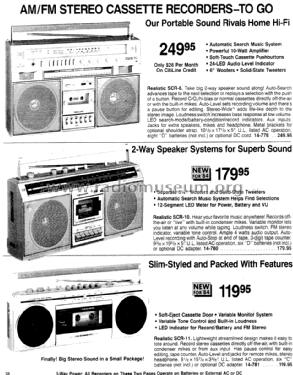 Realistic SCR-8 14-778; Radio Shack Tandy, (ID = 1376084) Radio