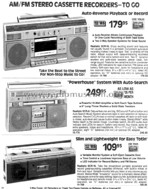 Realistic SCR-8 14-778; Radio Shack Tandy, (ID = 1376086) Radio