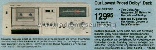 Realistic SCT-24A ; Radio Shack Tandy, (ID = 573682) R-Player