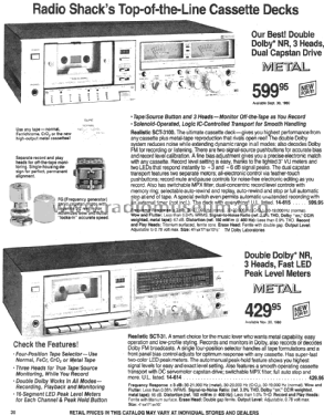 Realistic SCT-3100 ; Radio Shack Tandy, (ID = 1405410) Ton-Bild