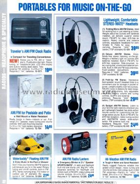Realistic Stereo Mate Headset Radio 12-125; Radio Shack Tandy, (ID = 1769164) Radio