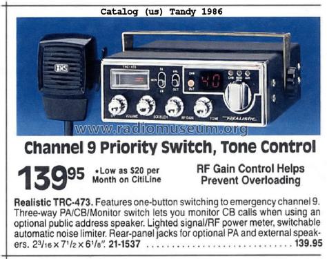 Realistic TRC-473 21-1537; Radio Shack Tandy, (ID = 1671143) Citizen