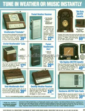 Realistic Weatheradio/Timekube 12-148; Radio Shack Tandy, (ID = 1776243) Radio