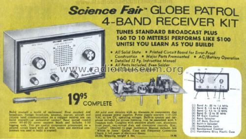 Science Fair Globe Patrol 28-206; Radio Shack Tandy, (ID = 2645320) Kit