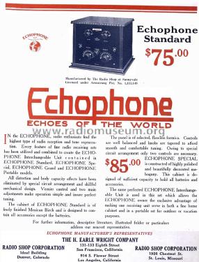 Echophone Model A; Radio Shop, The (ID = 1964669) Radio