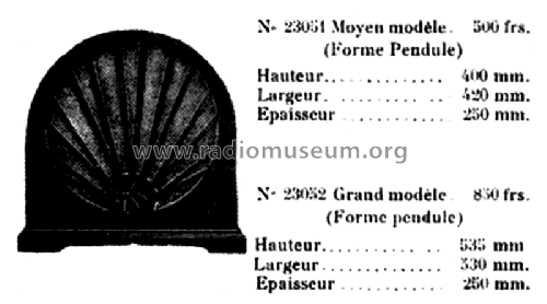 Diffuseur forme pendule 23051; Radio Stanislas - (ID = 1980766) Parleur