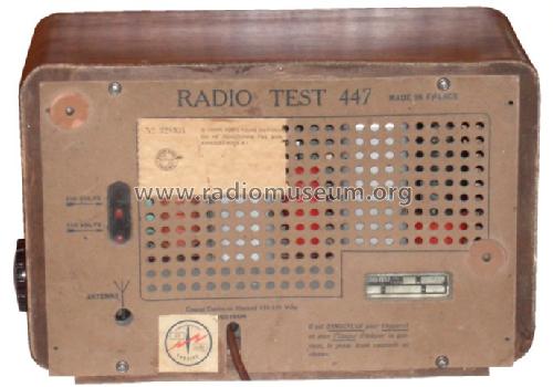 447; Radio Test; Paris (ID = 255703) Radio