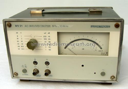 AC-Millivoltmeter MV 21; Radio und Fernsehen (ID = 1365356) Equipment
