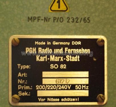 Rundfunk-Selektograf SO82; Radio und Fernsehen (ID = 97125) Equipment