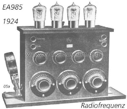 EA985; Radiofrequenz GmbH; (ID = 2332) Radio