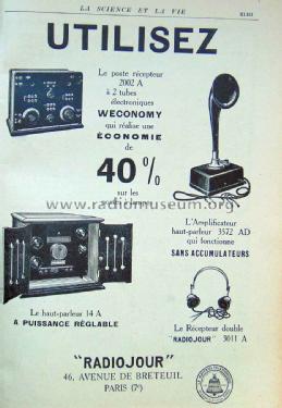 Radiojour poste récepteur 2002A; LMT L.M.T., Le (ID = 1770962) Radio
