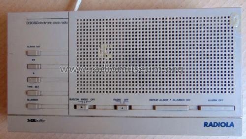 Electronic Clock Radio D3060 /18; Radiola marque (ID = 2765701) Radio