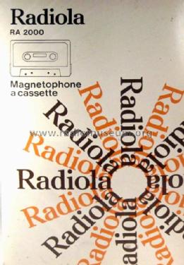 RA2000 /00; Radiola marque (ID = 2281937) Sonido-V