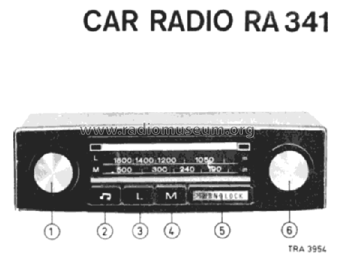 RA341; Radiola marque (ID = 2676307) Car Radio