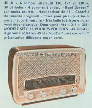 RA45 Chalutiers; Radiola marque (ID = 2651996) Radio