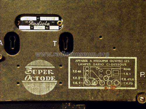 Super Octode RA560A; Radiola marque (ID = 2784712) Radio