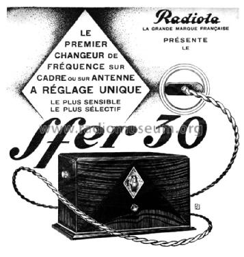 Sfer 30; Radiola marque (ID = 2679270) Radio