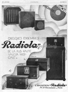 Sfer 30; Radiola marque (ID = 2679297) Radio