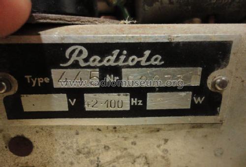 Super-Inductance de Luxe 445A; Radiola marque (ID = 1375451) Radio