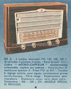RA553A; Radiola marque (ID = 876906) Radio