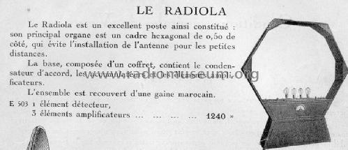 RADIOLA 4 ; Radiola marque (ID = 420526) Radio