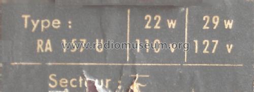 Radiolinette RA157U; Radiola marque (ID = 490415) Radio