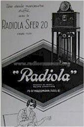 Sfer 20 ; Radiola marque (ID = 700379) Radio