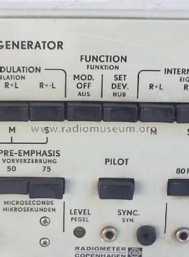 Stereo-Generator SMG 1; Radiometer; (ID = 2127093) Equipment