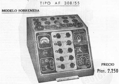 Comprobador de válvulas AF-308/55; Radiométrico, Carlos (ID = 1001304) Equipment