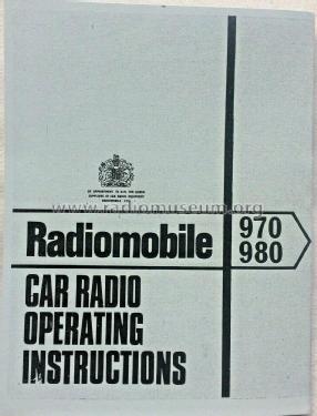 970; Radiomobile Ltd., (ID = 2865244) Car Radio