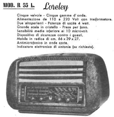 Loreley R55L; Radionda Officine; (ID = 2336273) Radio