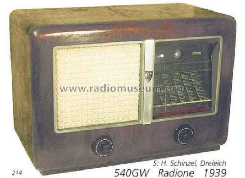 540GW; Radione RADIO (ID = 2280) Radio