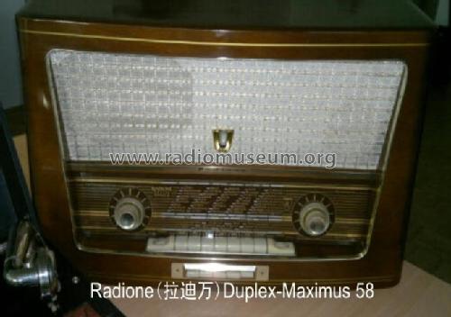 Duplex-Maximus 58 ; Radione RADIO (ID = 2015024) Radio