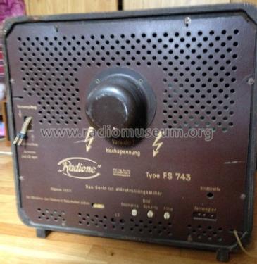 Fernsehempfänger FS 743; Radione RADIO (ID = 2016592) Television