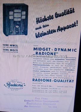 Midget Dyn. MW2L; Radione RADIO (ID = 1955579) Radio