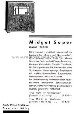 Midget-Super MSG; Radione RADIO (ID = 2452141) Radio