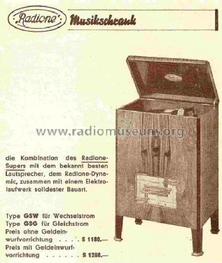Musikschrank GSG; Radione RADIO (ID = 817799) Radio
