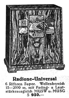 Univ.Super MUSW; Radione RADIO (ID = 2446157) Radio