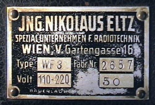 WF3; Radione RADIO (ID = 6433) Radio