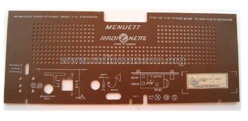 Menuett 2 FM ; Radionette; Oslo (ID = 488628) Radio