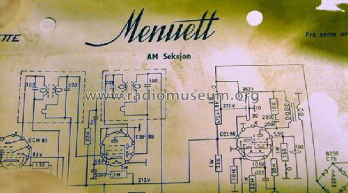 Menuett ; Radionette; Oslo (ID = 1357397) Radio