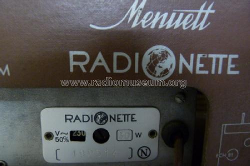 Menuett ; Radionette; Oslo (ID = 1092034) Radio