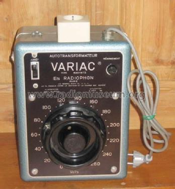 Autotransformateur Variac W20 H M T3; Radiophon General (ID = 1661531) Equipment