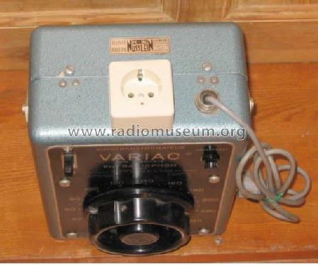 Autotransformateur Variac W20 H M T3; Radiophon General (ID = 1661534) Equipment