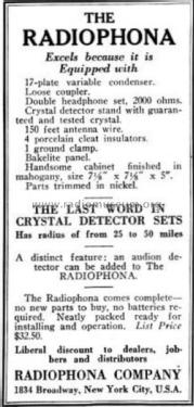 Radiophona No. 1; Radiophona Company; (ID = 2484340) Crystal