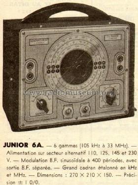 Générateur H.F. Junior 6A; Radios; Levallois- (ID = 552394) Equipment