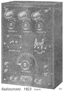 3-Rö-Export ; Radiosonanz GmbH bzw (ID = 2346) Radio